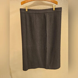 NWT Banana Republic Wool Blend Two Way Side Zip Pencil Skirt Lined Sz 12 Career